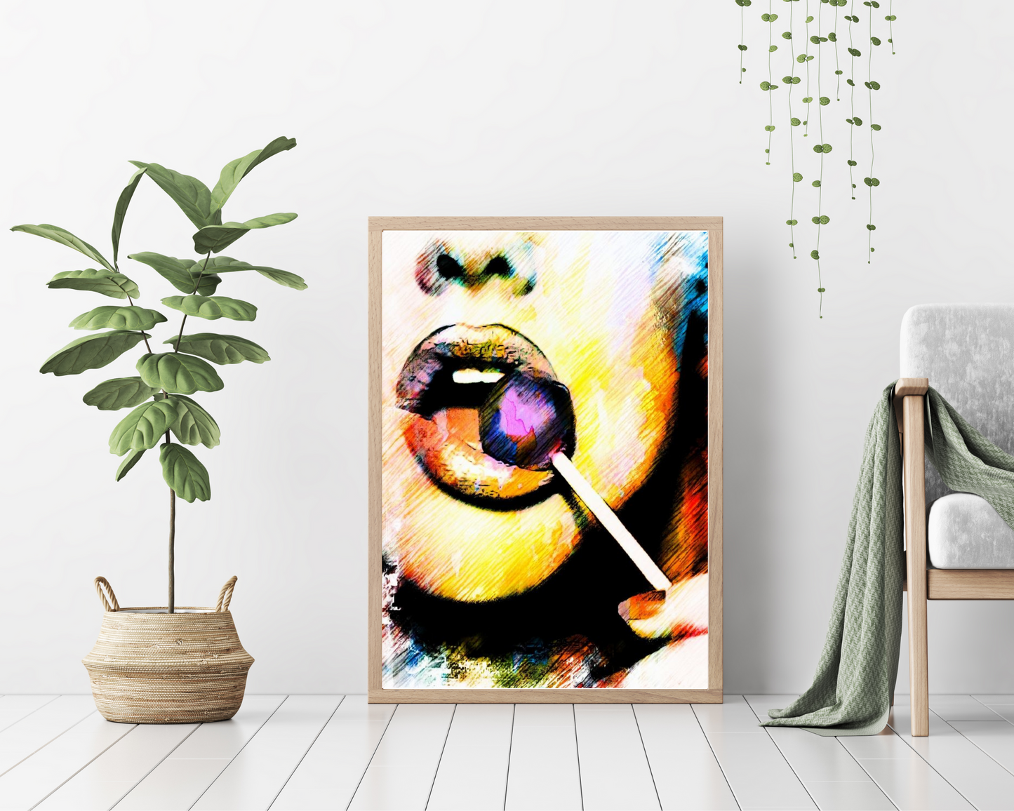 'Suck' - Art Print - Unframed.