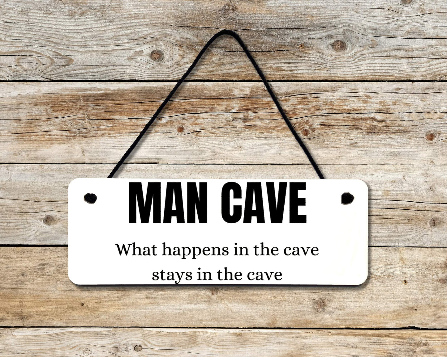 Man Cave Novelty Hanging Wall Sign