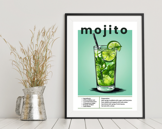 'Mojito' - Art Print - Unframed.