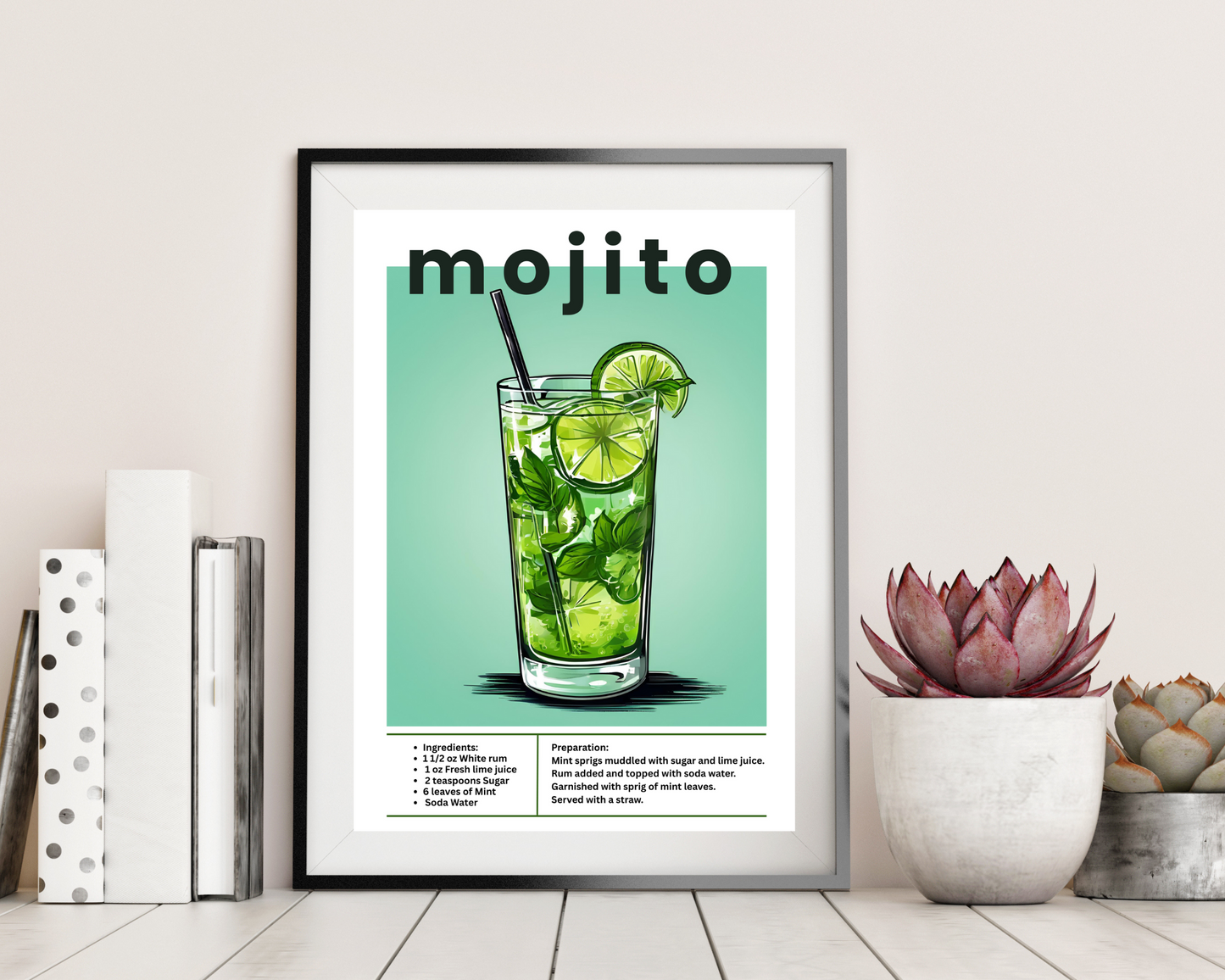 'Mojito' - Art Print - Unframed.