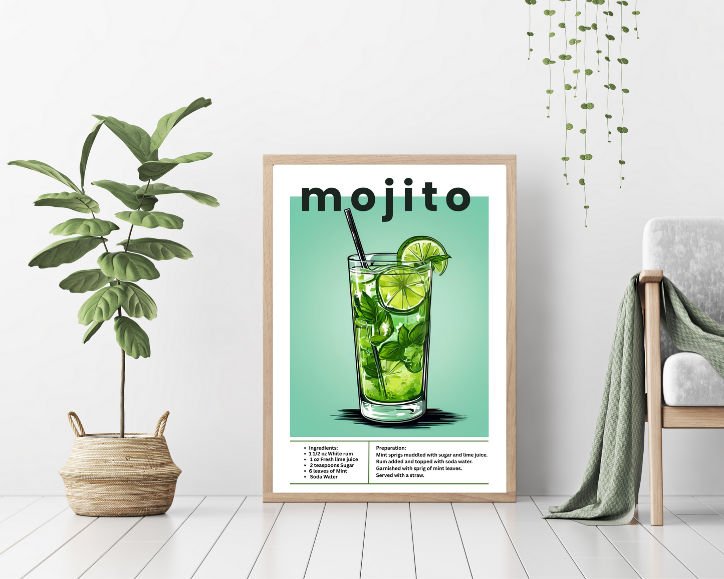 'Mojito' - Art Print - Unframed.