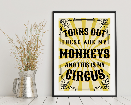 'This is My Circus' - Art Print - Unframed.