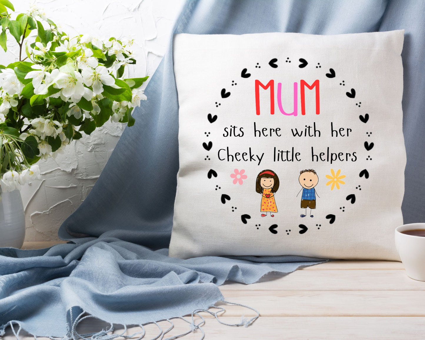 Mum's Little Helpers Cushion
