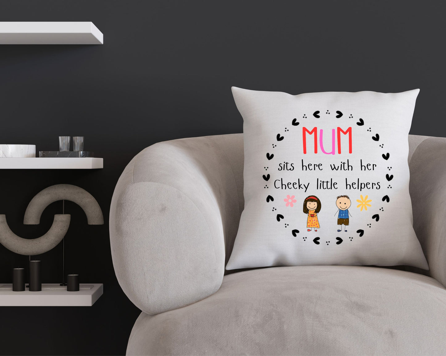 Mum's Little Helpers Cushion