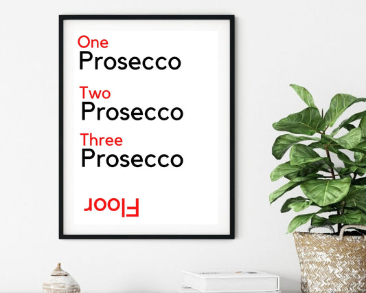 'Prosecco'  - Art Print - Unframed.