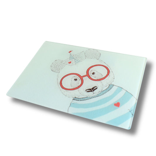 Panda Glass Chopping Board