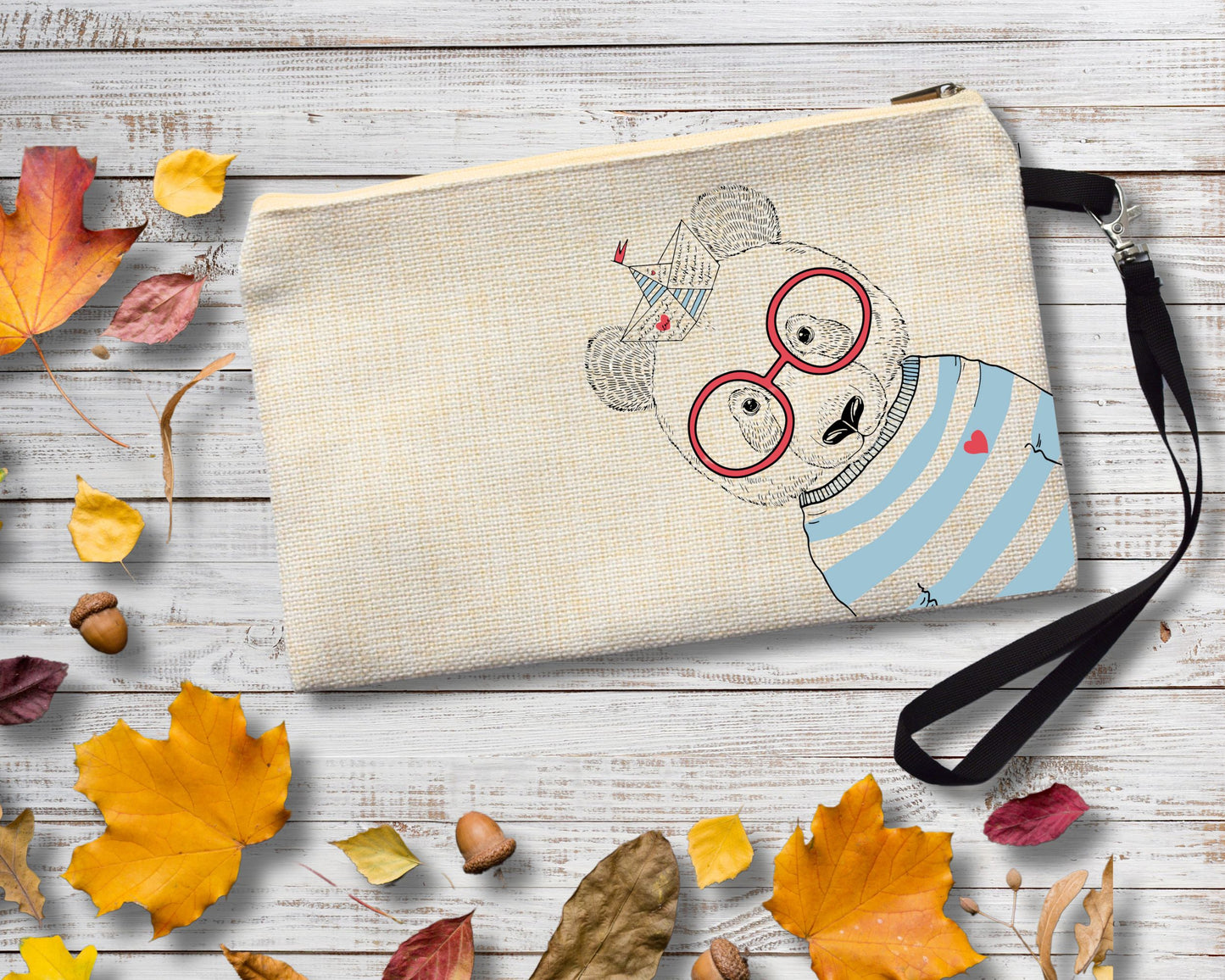 PANDA Animal Print Cosmetic Bag