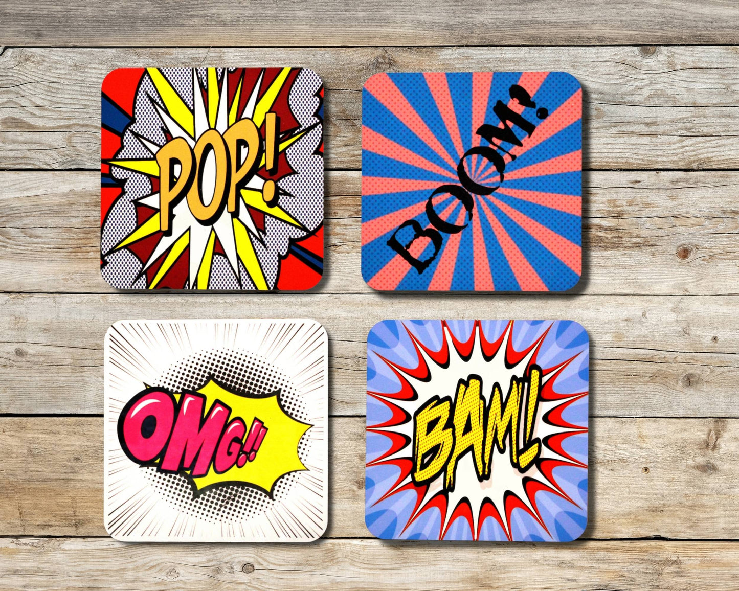 Pop Art Coaster Set