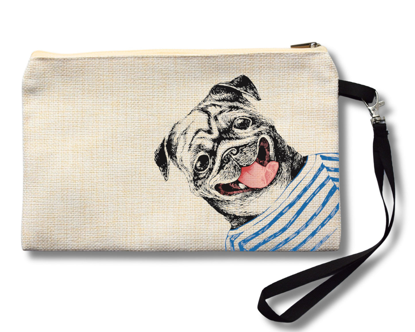 PUG Animal Print Cosmetic Bag