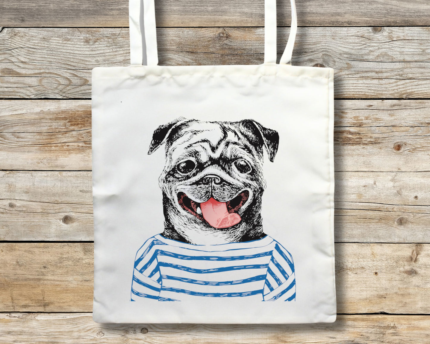 Pug Tote Bag