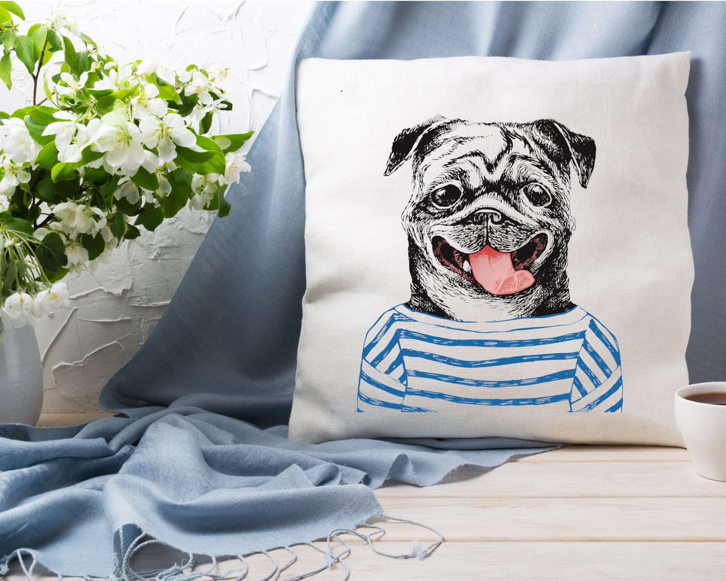 Pug Cushion