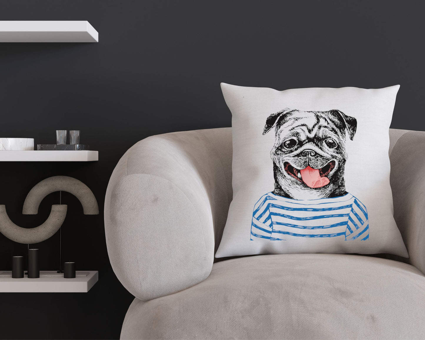 Pug Cushion