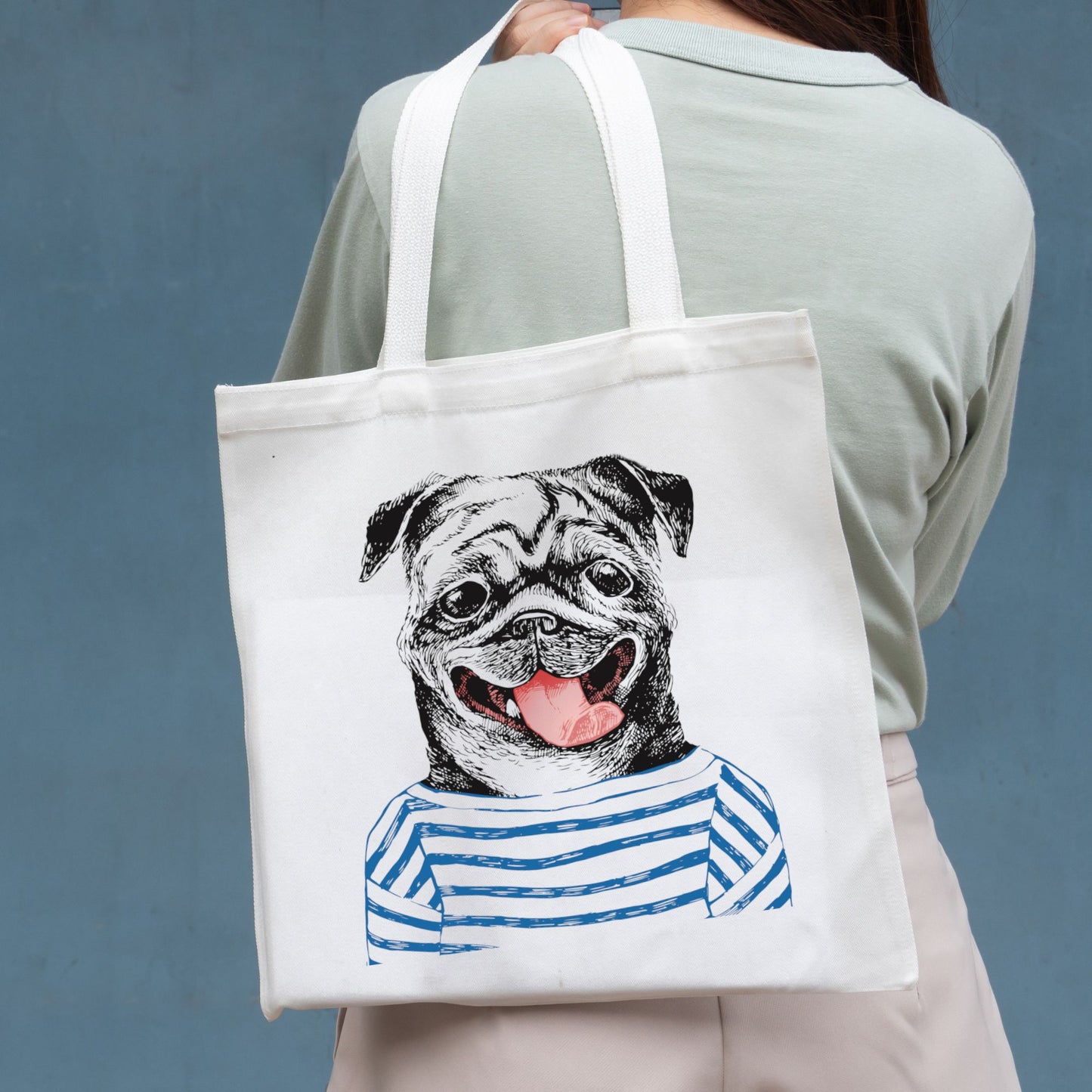 Pug Tote Bag