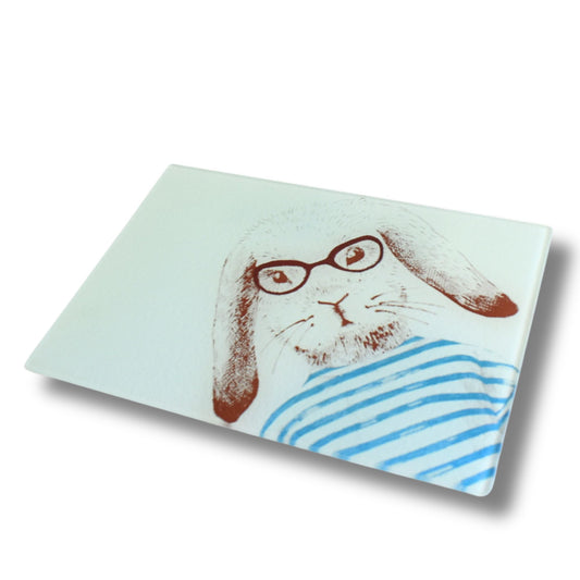 Rabbit Glass Chopping Board