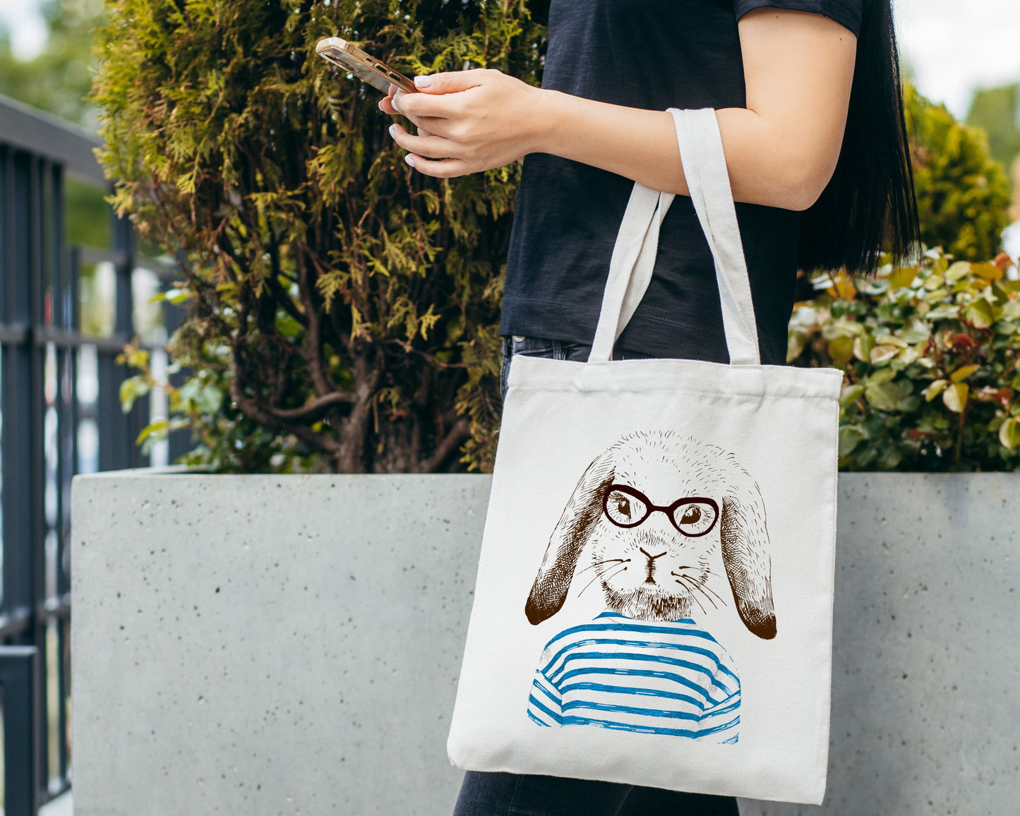 Rabbit Tote Bag
