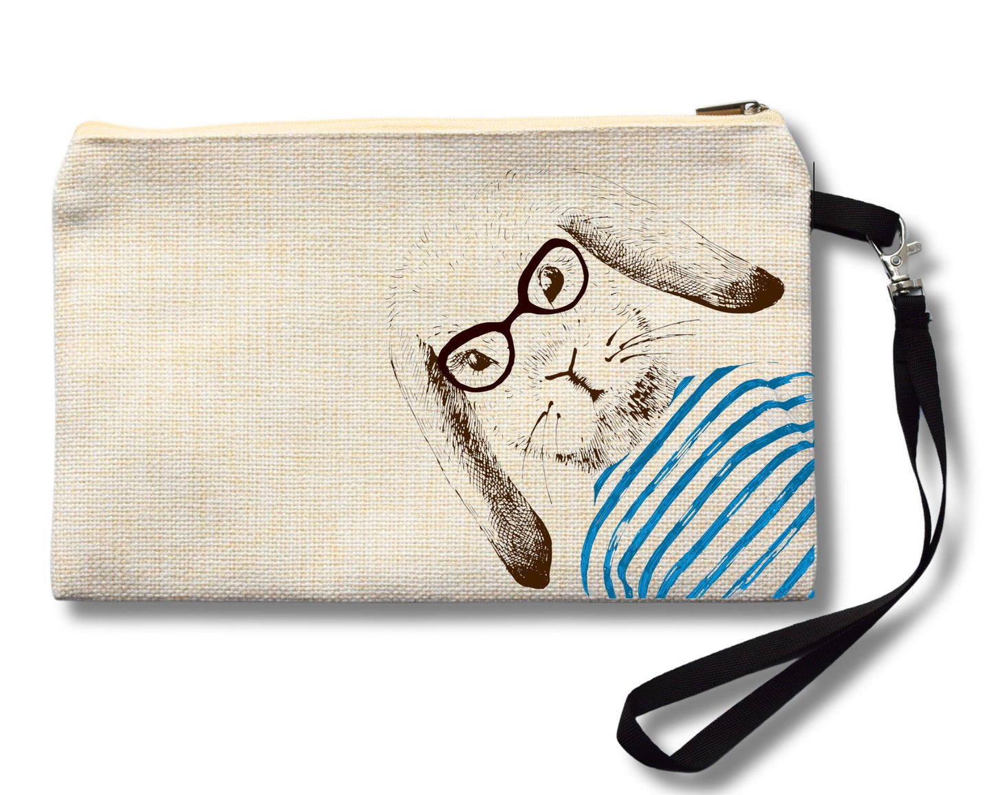 RABBIT Animal Print Cosmetic Bag