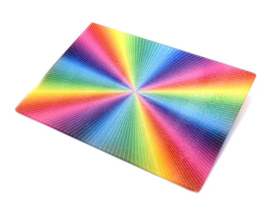 Rainbow Glass Chopping Board