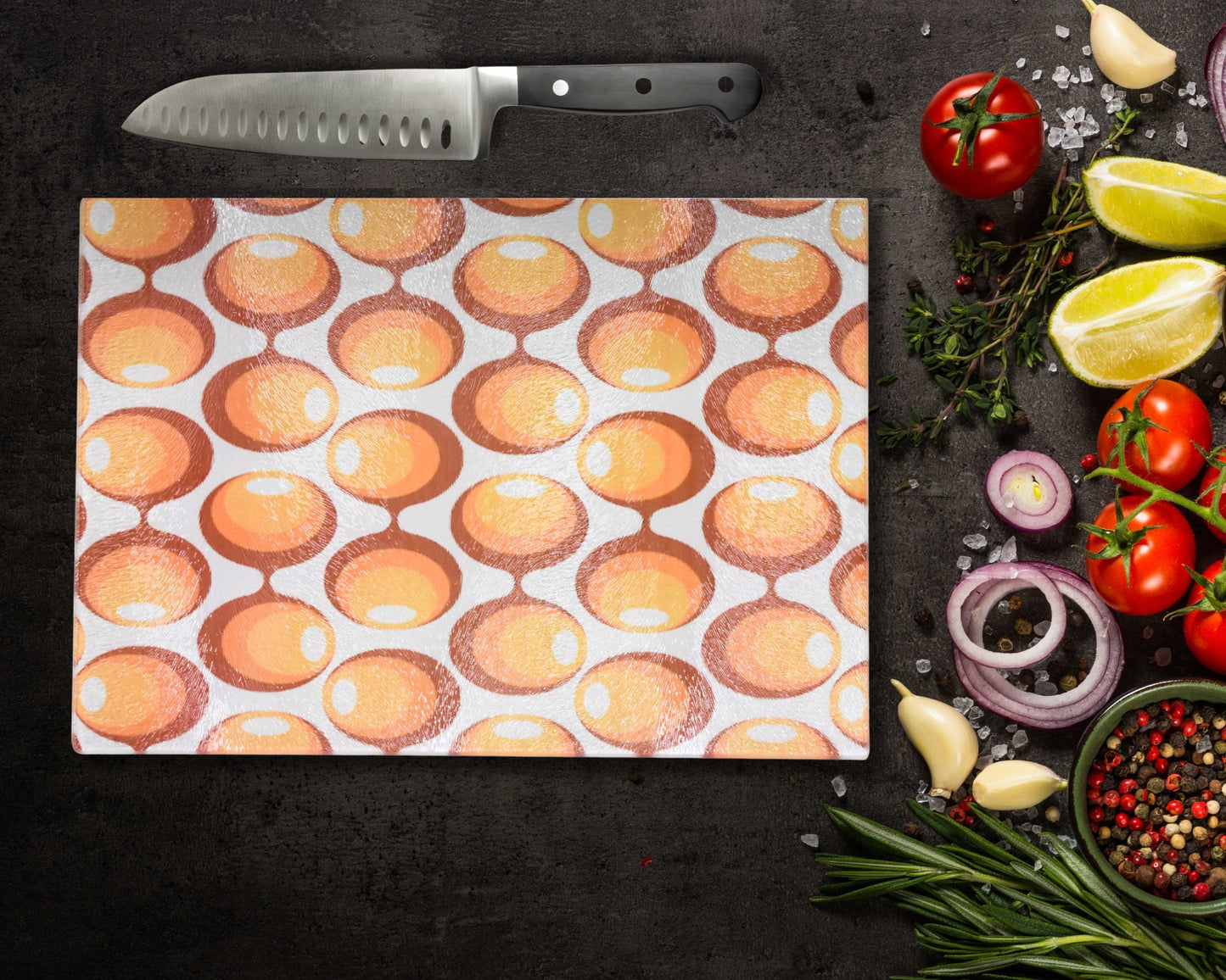 Retro Glass Chopping Board