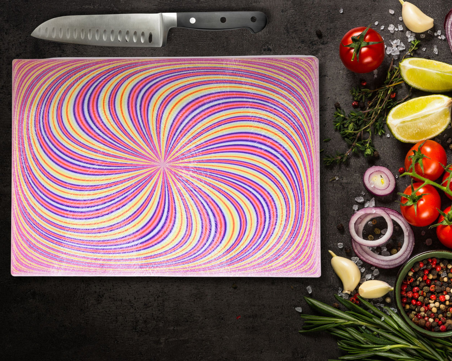Swirl Glass Chopping Board