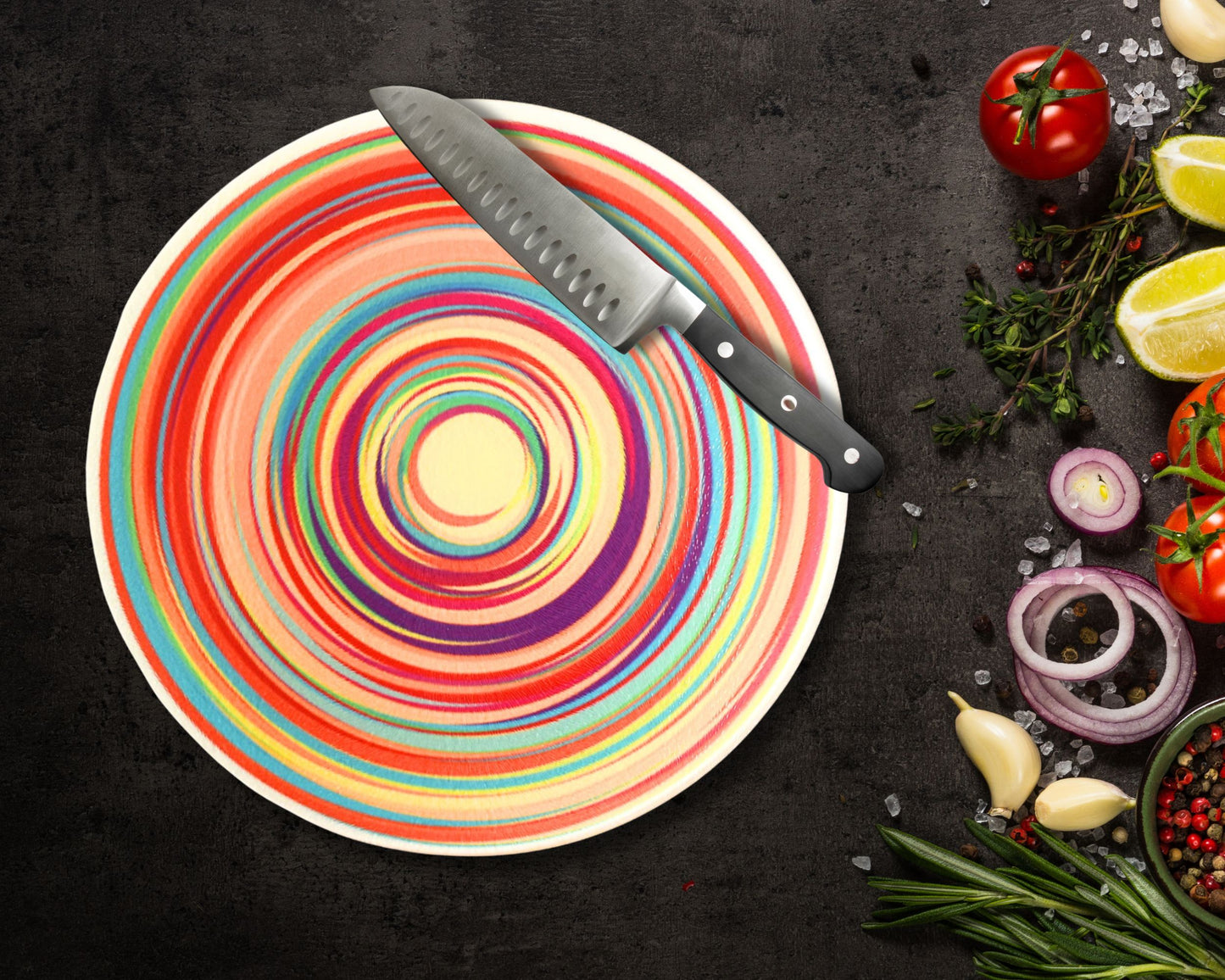 Swirly Glass Chopping Board