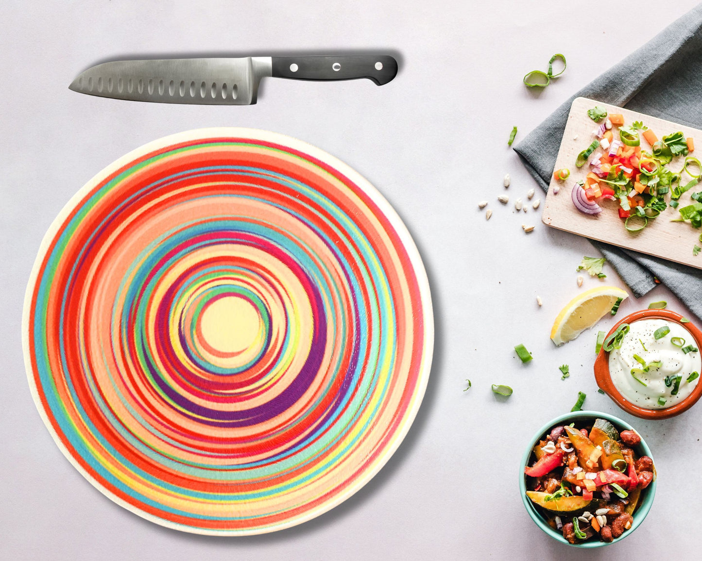 Swirly Glass Chopping Board