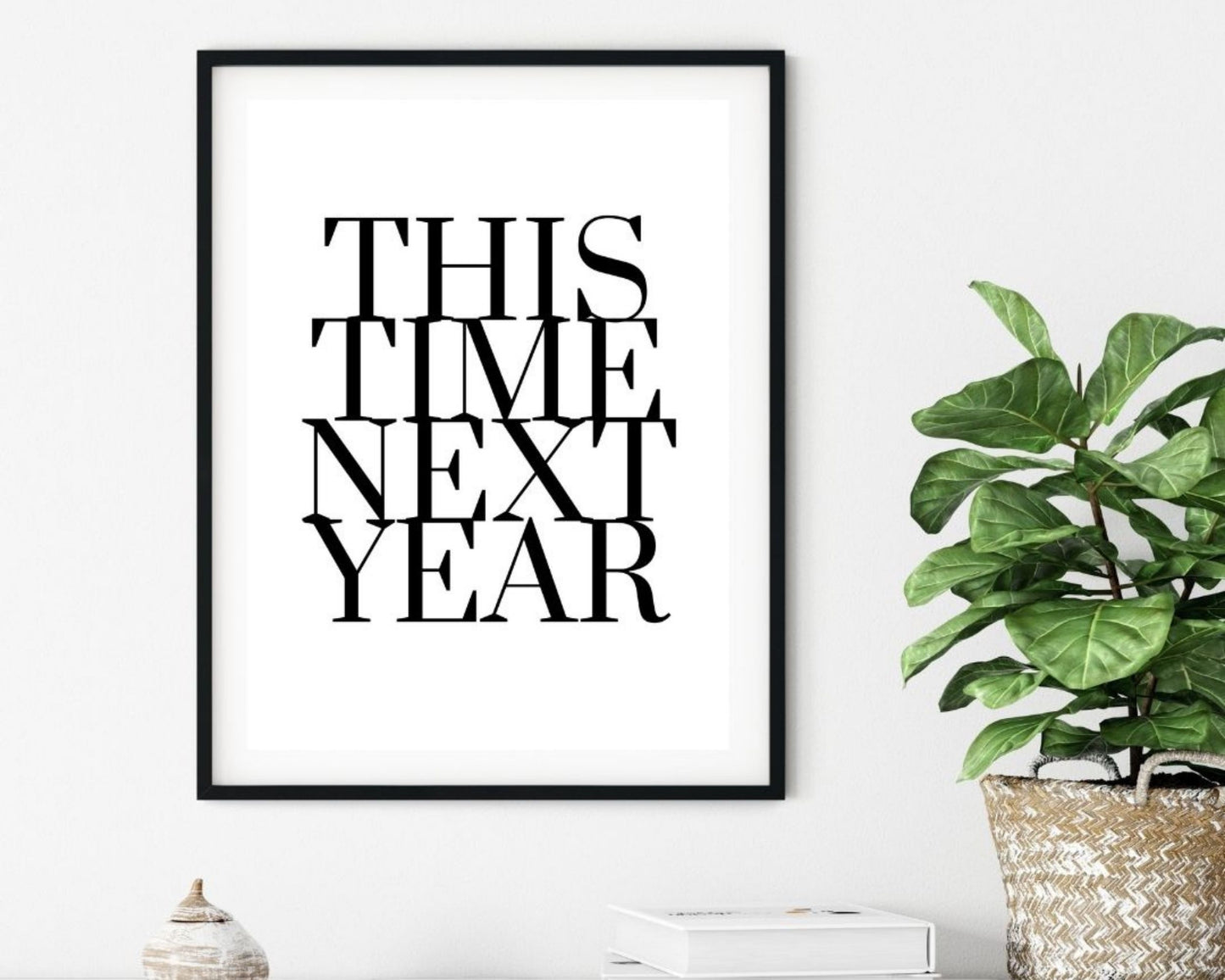 'This Time Next Year'  - Black & White Art Print - Unframed.