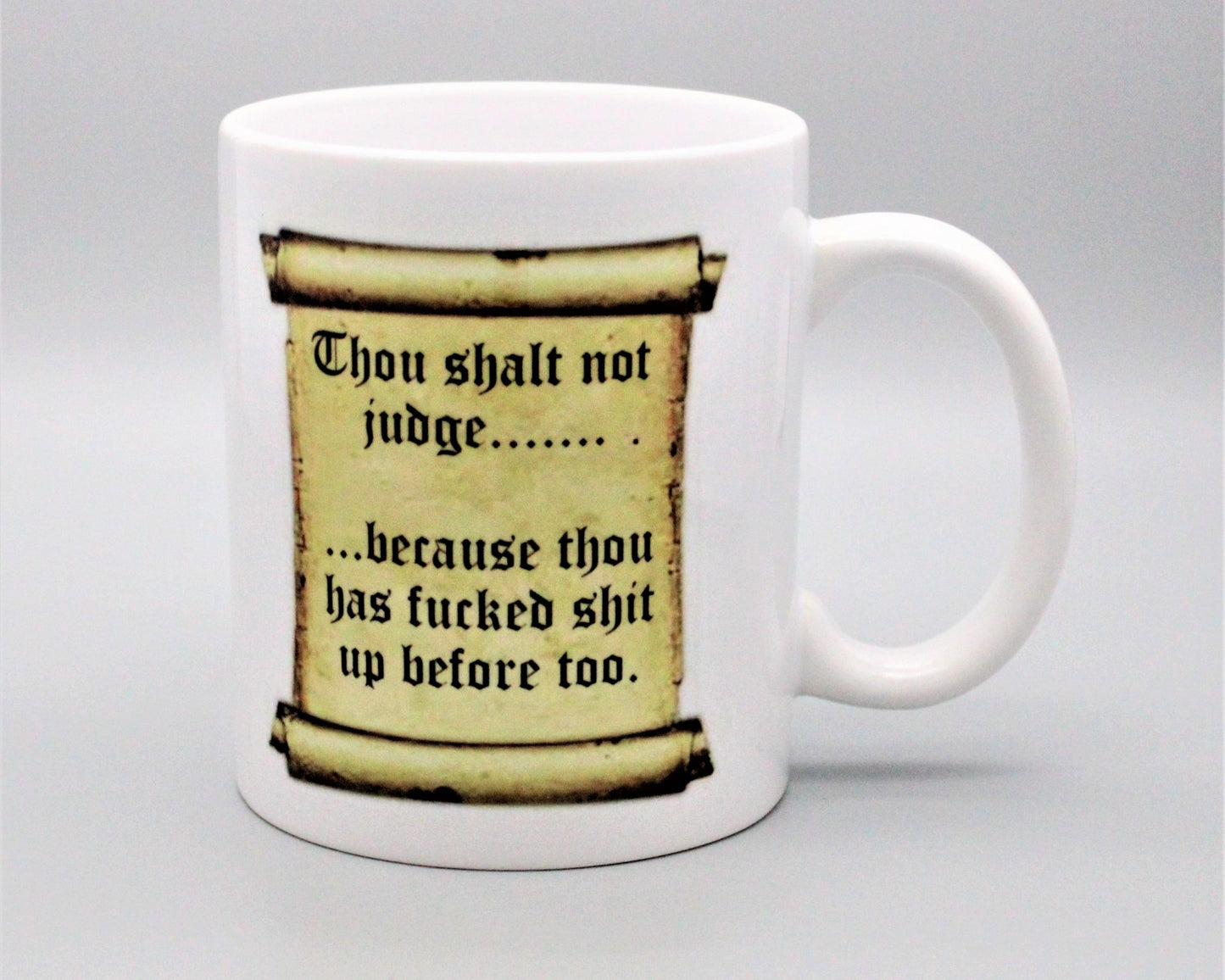 Thou Shalt Not Judge Mug