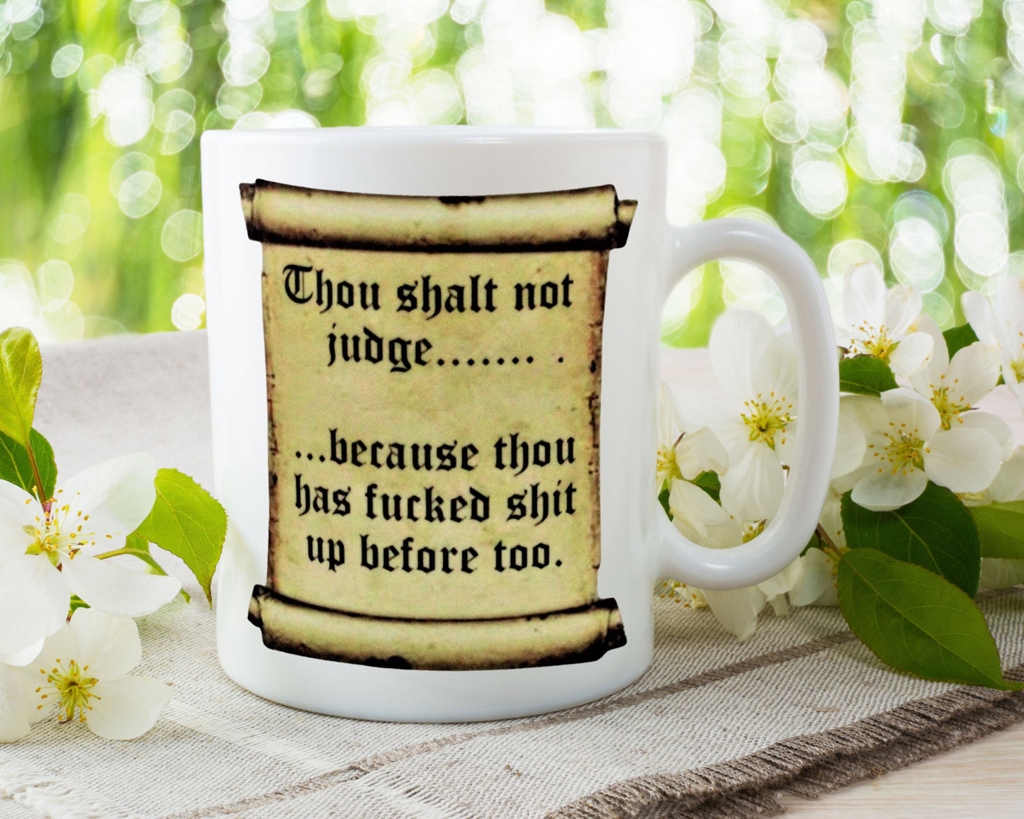 Thou Shalt Not Judge Mug